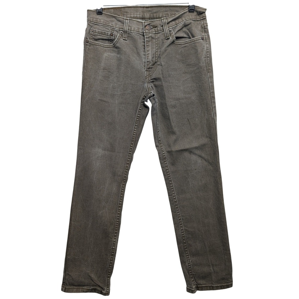 Levi's 511 Slim Fit Jeans Mens 30x30 Brown Gray Stretch Denim Pants